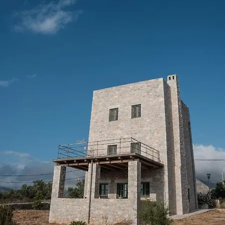 Modern 2bdr Stone Tower, Majestic View In Mani *