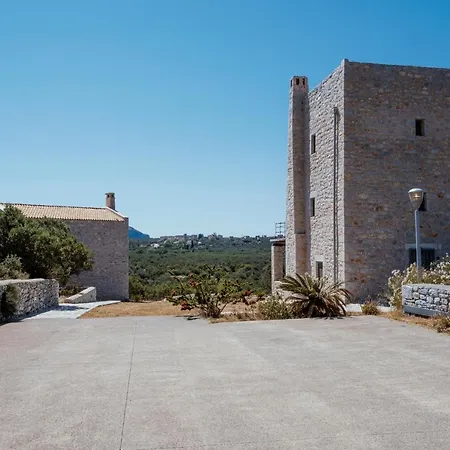 Modern 2bdr Stone Tower, Majestic View In Mani