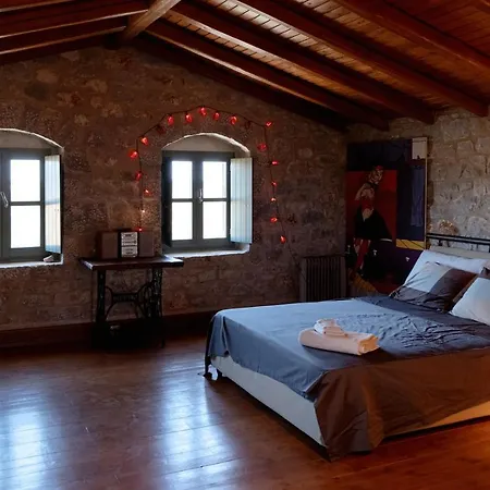 Modern 2bdr Stone Tower, Majestic View In Mani
