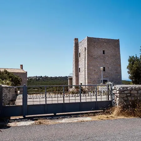 Modern 2bdr Stone Tower, Majestic View In Mani